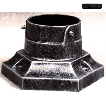 POST ACCESSORIES Post Accessories SPB-170-BLK Aluminum Stub Post Base-Black SPB-170-BLK